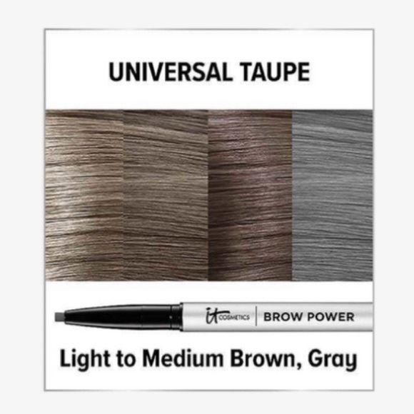 NIB IT Cosmetics Brow Power Universal Eyebrow Pencil in Universal Taupe - Picture 12 of 12